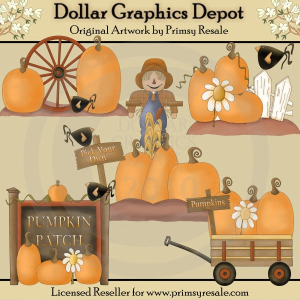 Pumpkin Patch - Clip Art