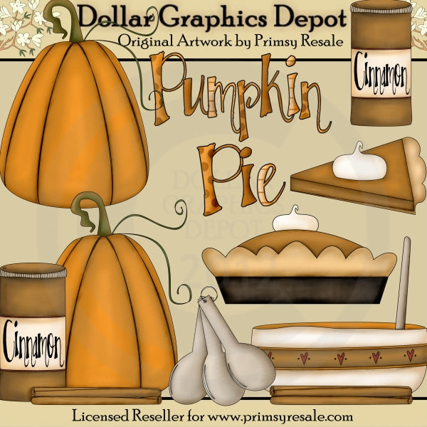 Pumpkin Pie - Clip Art