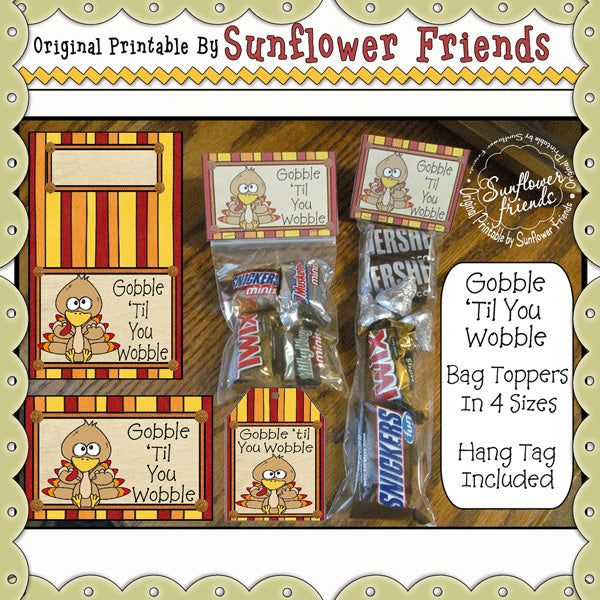 Gobble 'Til You Wobble Bag Toppers_Two