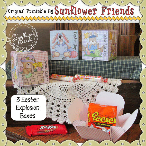 Easter Explosion Boxes...Set of 3