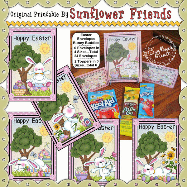 Easter Bunny Buddies Envelope Packets