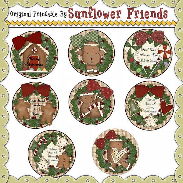 Sweet Wreaths Gift Tags...Set of 8