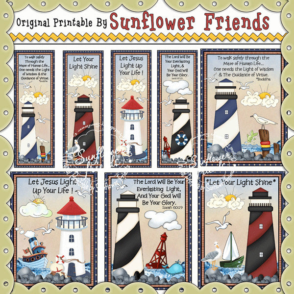 Lighthouses...PocketCards/Magnets & Bookmarks  (Too)