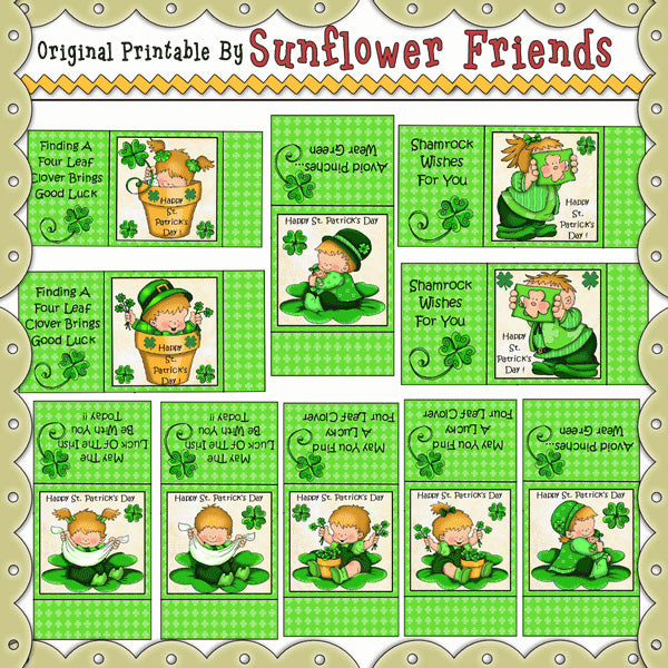 St. Patrick's Day~Mini Candy bar Wrappers  (Set_02)