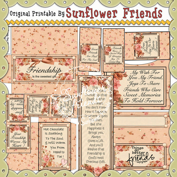 Autumn Bliss Friends...18 Piece Printable Pack