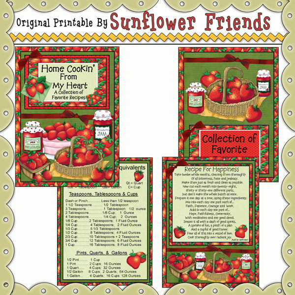 Strawberry Patch Recipe Book