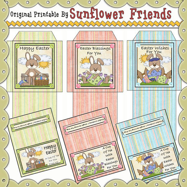 ~Easter Hunt~ Set of 3 Tea Bags  (Set-A)