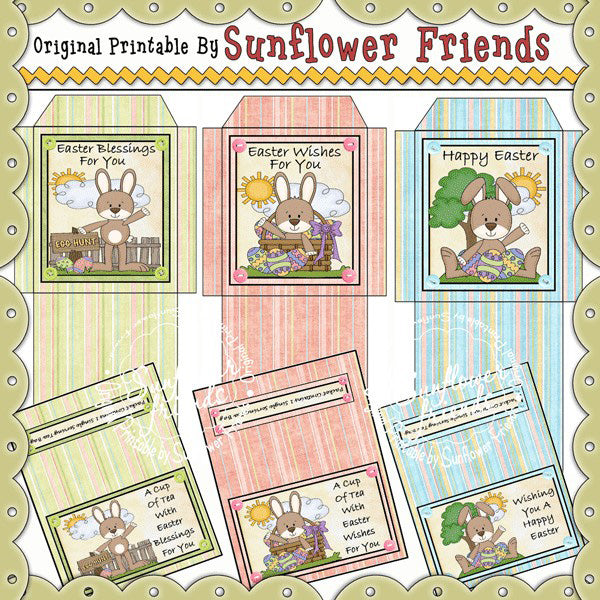 ~Easter Hunt~ Set of 3 Tea Bags  (Set-B)