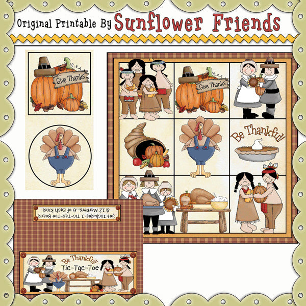 Thanksgiving Tic-Tac-Toe Set   *TTT_319