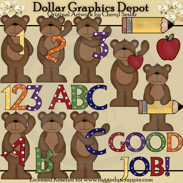 School Bears - Clip Art