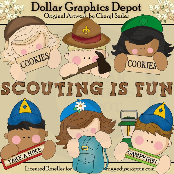 Scouting Is Fun - Clip Art