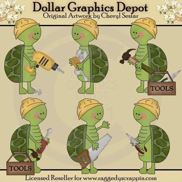 Silly Turtles - Tools - Clip Art