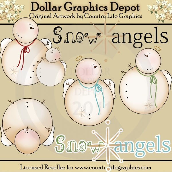 Snow Angels 1 - Clip Art