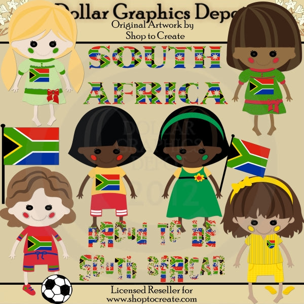 South African Dolls - Clip Art
