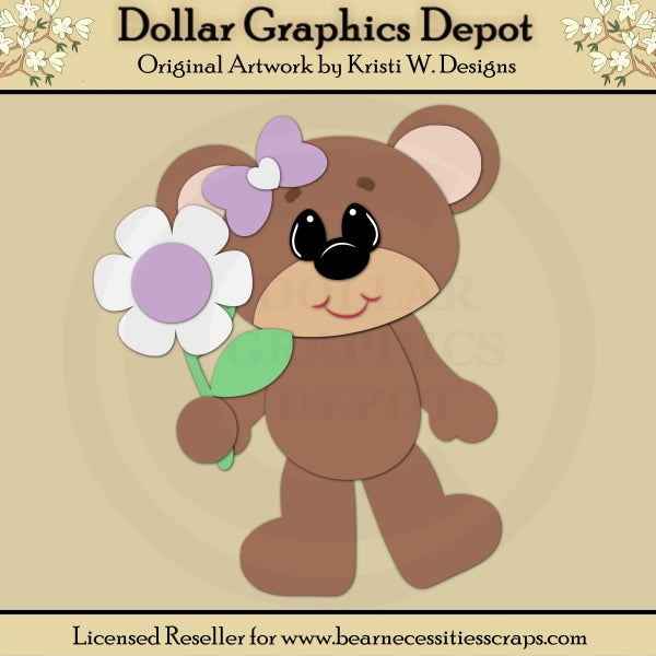 Spring Bear 3 - Cutting Files / Paper Piecing - *DCS Exclusive"