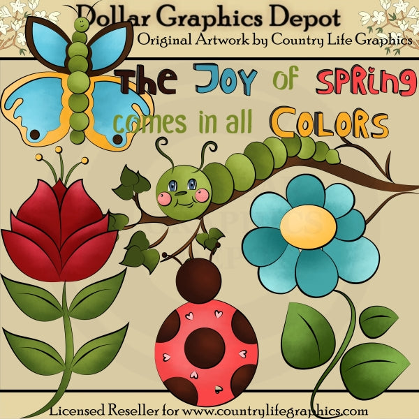 Spring Colors - Clip Art