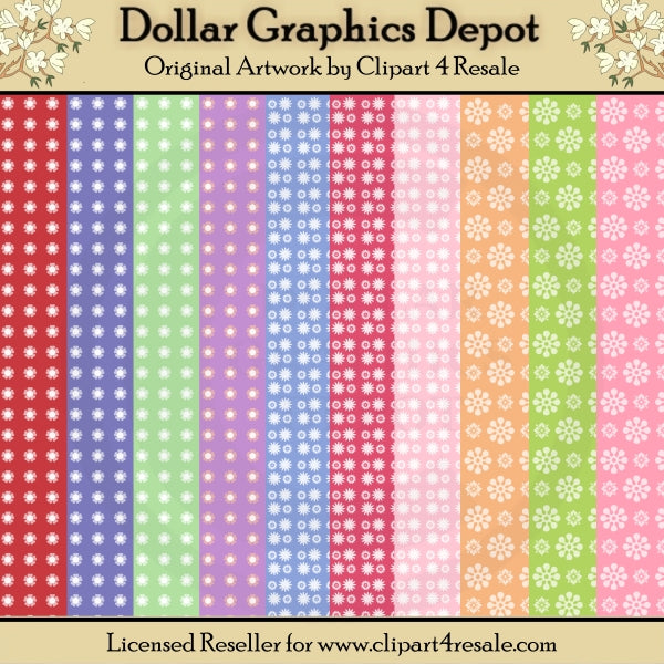 Scrap File Spring Spring Flowers - Scrap Papers – Digital Craft Supplies