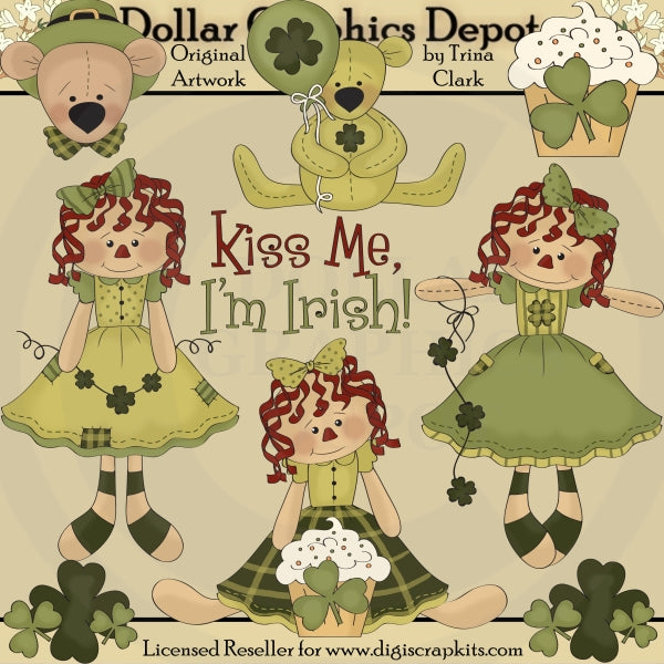 Sweet Irish Raggedies - Clip Art