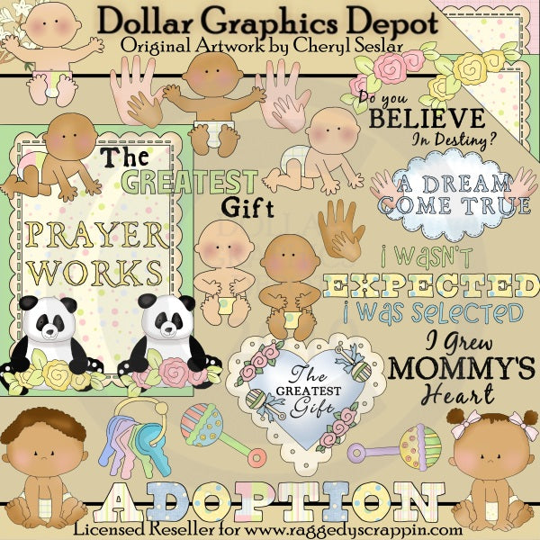 The Gift of Adoption - Clip Art