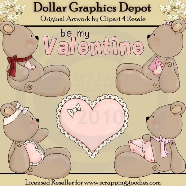 Valentine Bears - Clip Art
