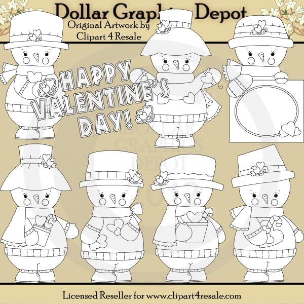 Valentine Frosty - Francobolli digitali - *Esclusiva DCS*