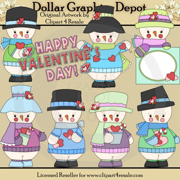 Valentine Frosty - Clip Art - *DCS Exclusive*