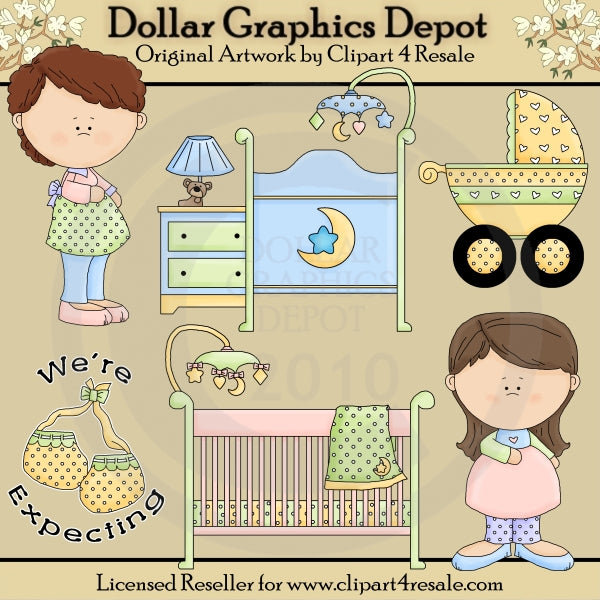 We Are Expecting - Clip Art - *DCS Exclusive*