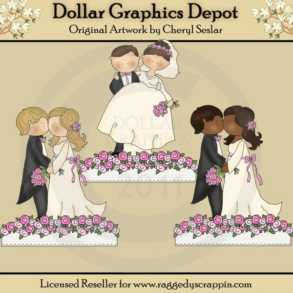 Wedding Cake Toppers – Digital Craft Supplies