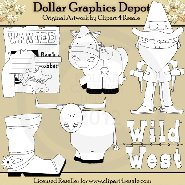 Wild West - Digital Stamps