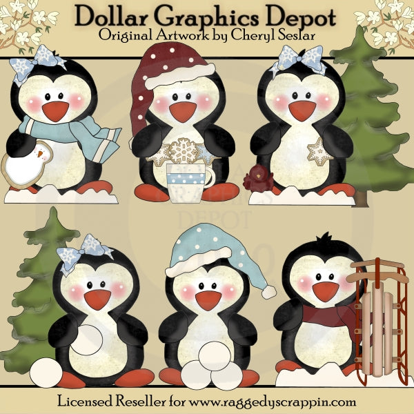 Winter Frolic Penguins