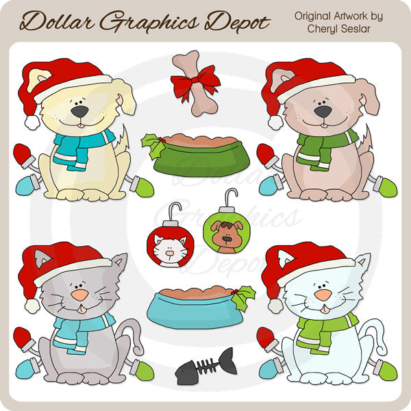 Una Mascota Para Navidad - Clipart