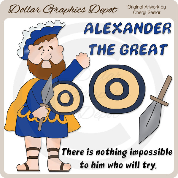 Alexander The Great - Clip Art