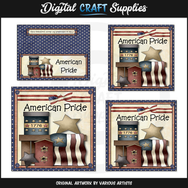 American Pride - Glass Block and Tile Set - DCS Exclusive