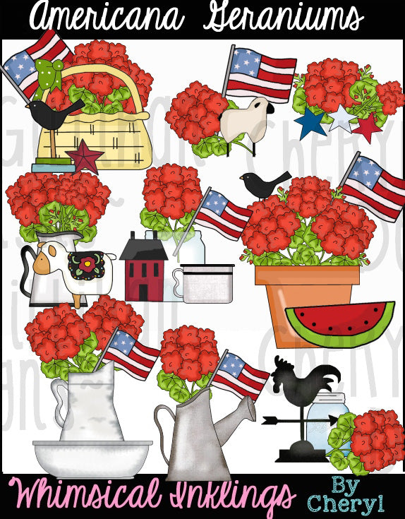 Americana Geranium...Graphic Collection