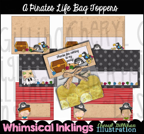 Pirates Life Bag Toppers