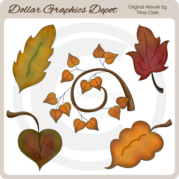 Autumn Leaves 3 - Clip Art