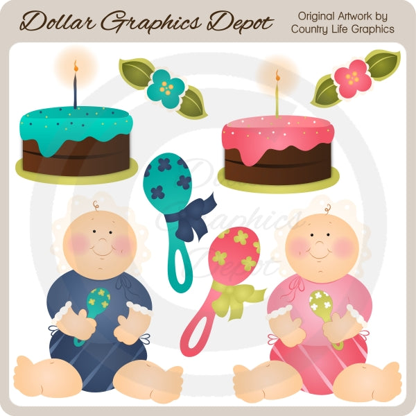 Baby Cakes - Clip Art