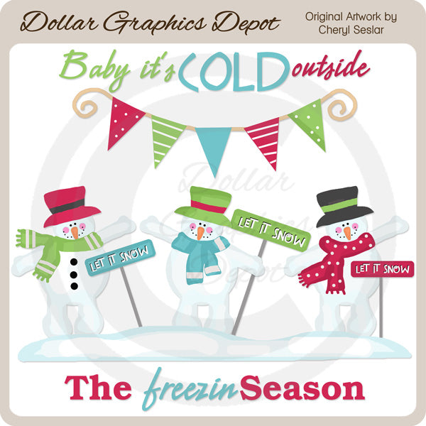 Baby It's Cold Outside - Clip Art