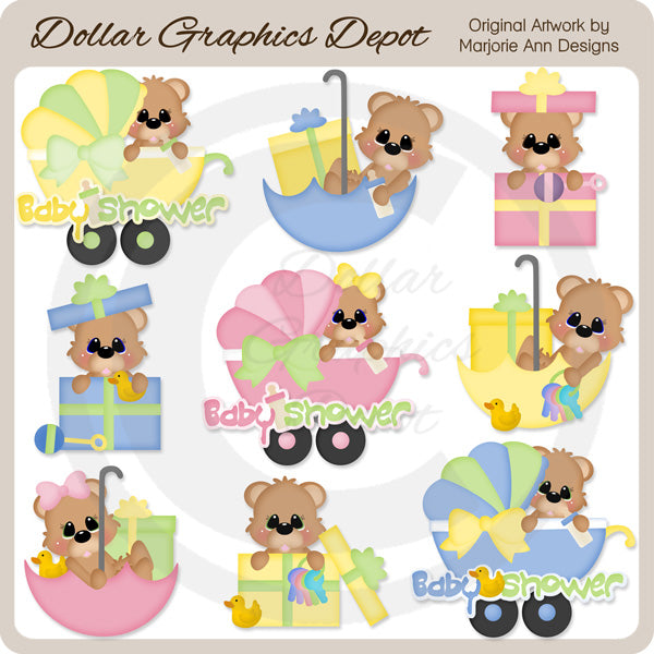 Orsi del baby shower - ClipArt