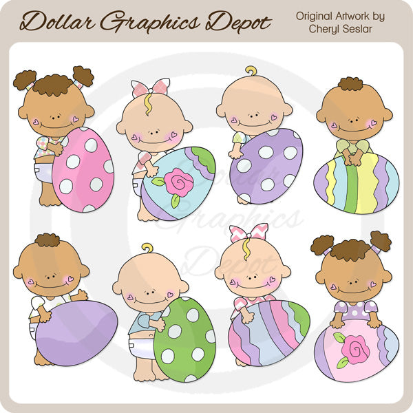 Baby Sprouts - Easter - Clip Art