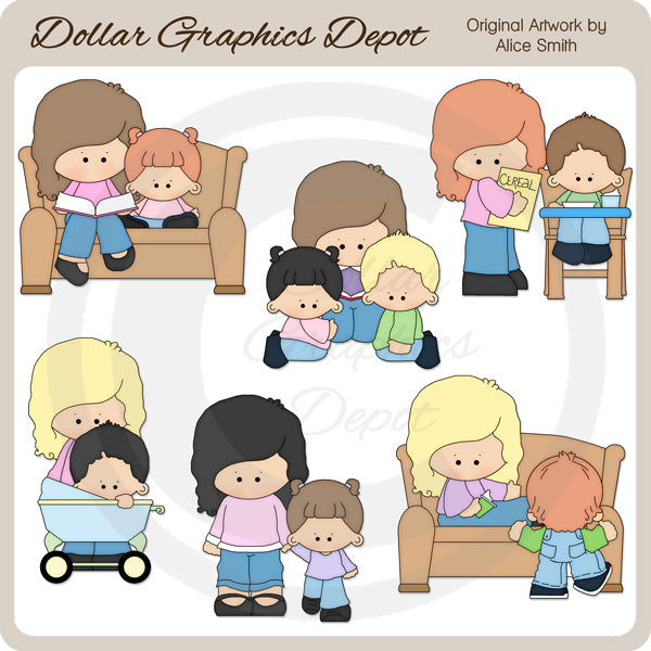 Babysitter - Clip Art - DCS Exclusive