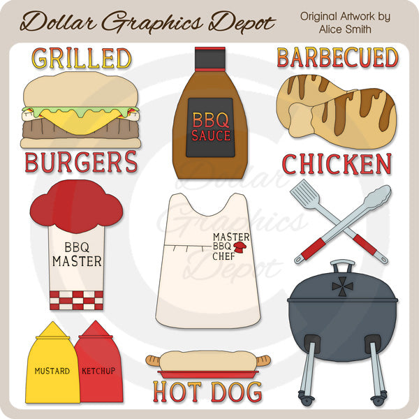 Barbecue - Clip Art - DCS Exclusive
