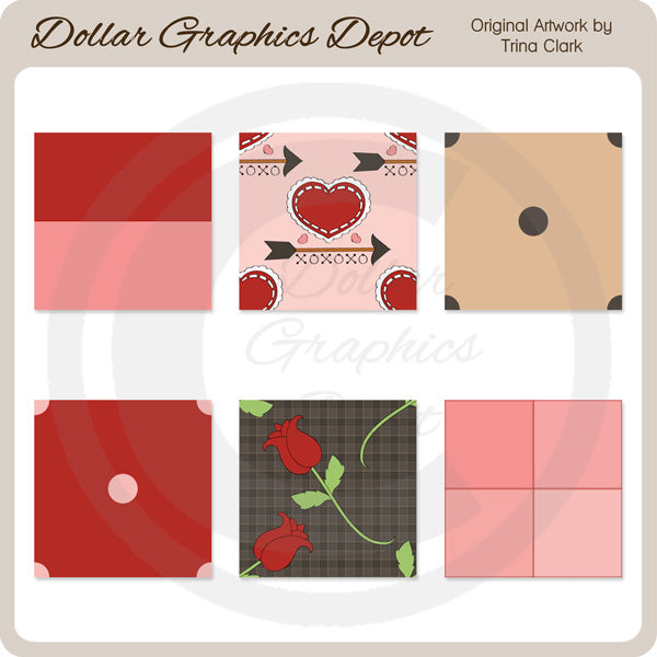 Be My Valentine 1 - Background Tiles
