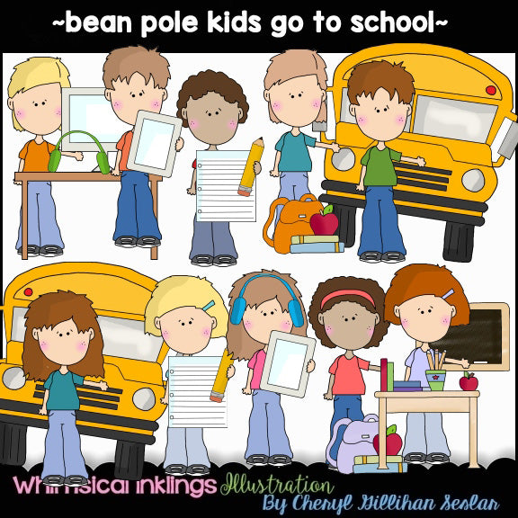 Bean Pole Kids Go To School