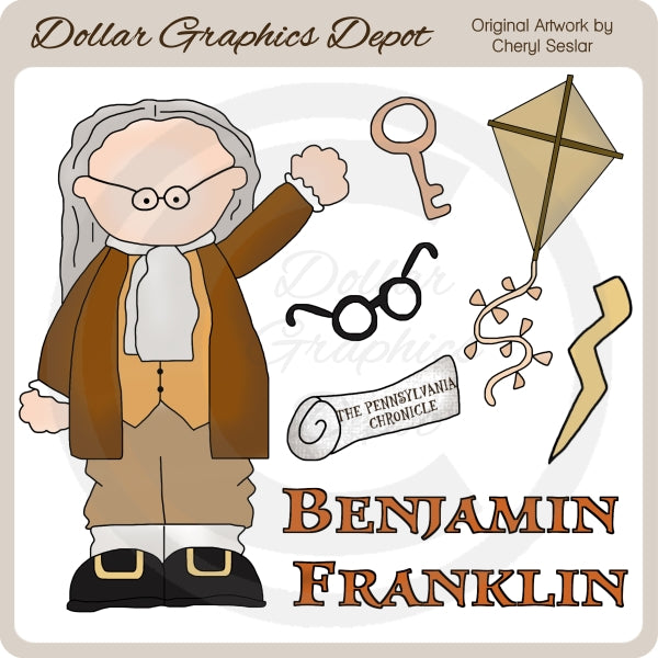 Benjamin Franklin - Clip Art