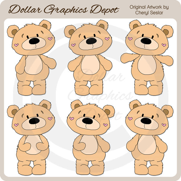 Bernard Bear - Clip Art