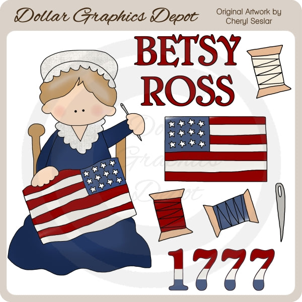 Betsy Ross - ClipArt