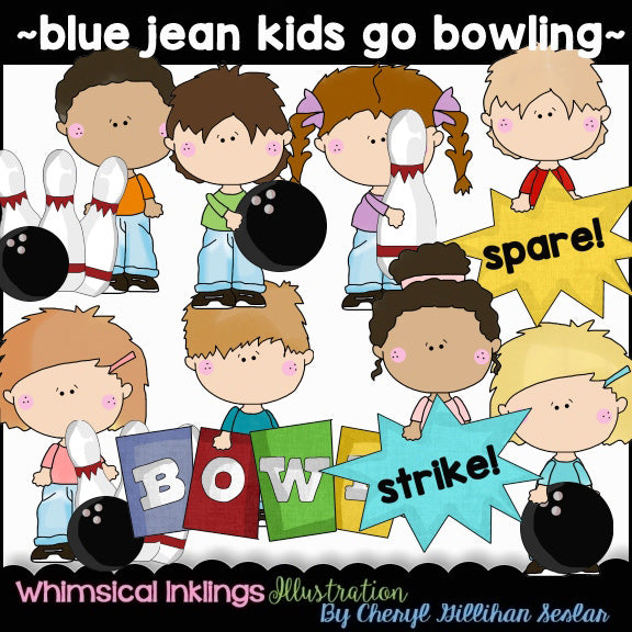 Blue Jean Kids Go Bowling