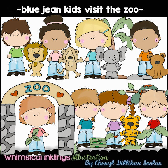 Blue Jean Kids...Visits The Zoo