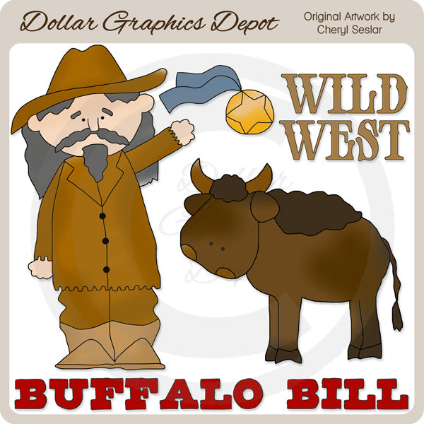 Buffalo Bill - Clip Art